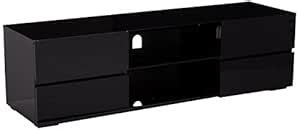 Coaster Home Furnishings 4-Drawer TV Console Glossy Black : Amazon.in ...