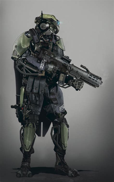 Cyborg Soldier Concept Art