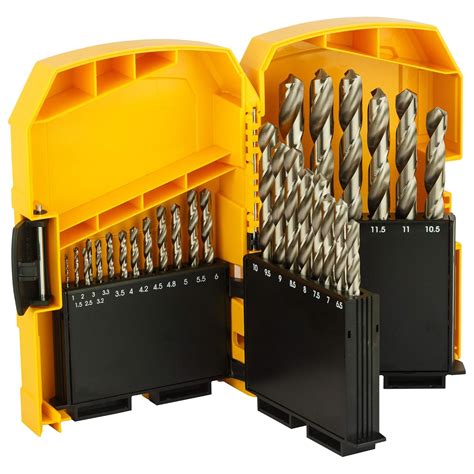 DEWALT DT5929-QZ HSS-G-Hard Metal Drill Machine Bit Set 1mm-15mm (Pack ...