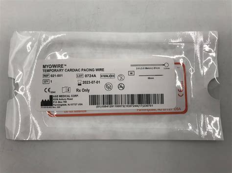 A&E 021-001 MYO/Wire Temporary Cardiac Pacing Wire 2-0 (3.0metric) 61cm ...