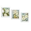Painting Mantra - White Flower Set of 3 White Framed Painting,UV ...