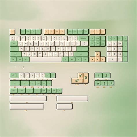 Retro Ethermal Dye Sublimation fonts Keycaps Wired USB DIY Big font ...