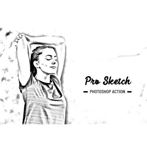 Sketching Photoshop Action – MasterBundles