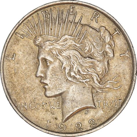 Coin, United States, Peace Dollar,1922, Philadelphia, | Dollars