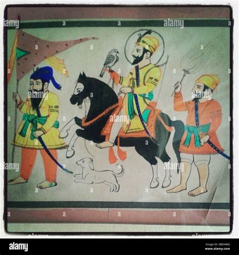This equestrian painting by Gian Singh Naqqash, created around 1920 ...