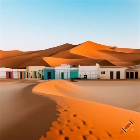 City on the desert coast of namibia on Craiyon