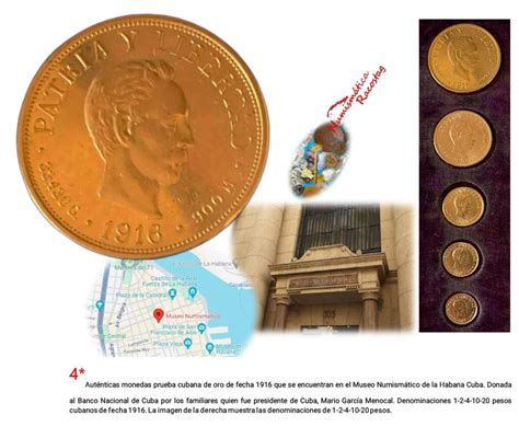 “Un tesoro olvidado»: la moneda prueba cubana de oro denominación 20 ...