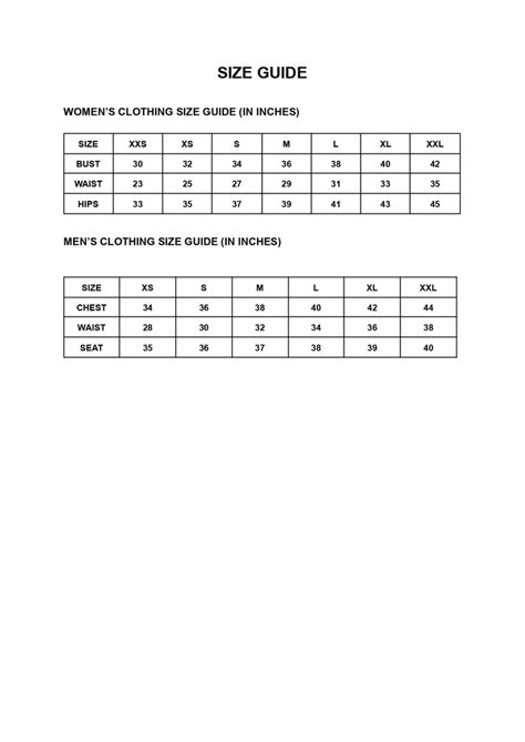 SIZE GUIDE OG – Rhycni
