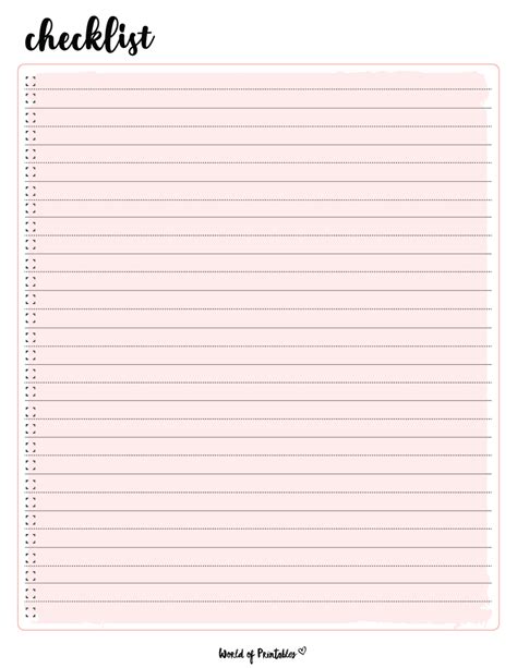 Checklist Layout Template 的图像结果