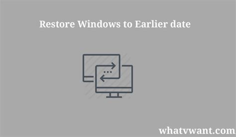 How to Restore Computer Back to Earlier Date 的图像结果