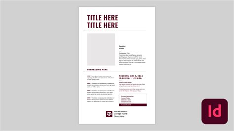 Image result for InDesign Poster Template
