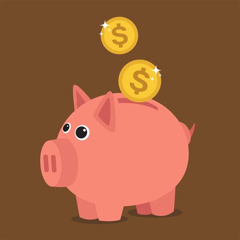 Piggy Bank Icon Vector