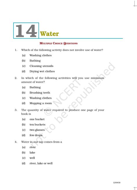 Class 6 Science Chapter Water 的图像结果