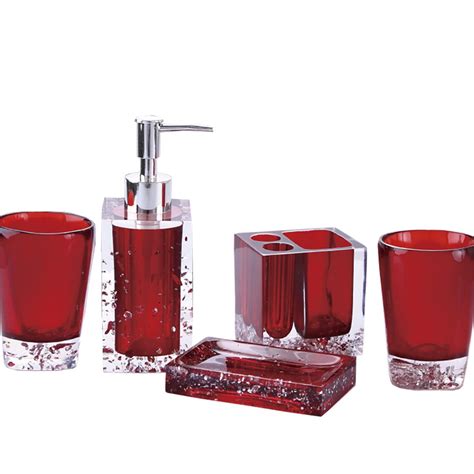 Funnuf 5 Pieces Bathroom Ensemble Accessory Set Lotion Soap Dispenser ...