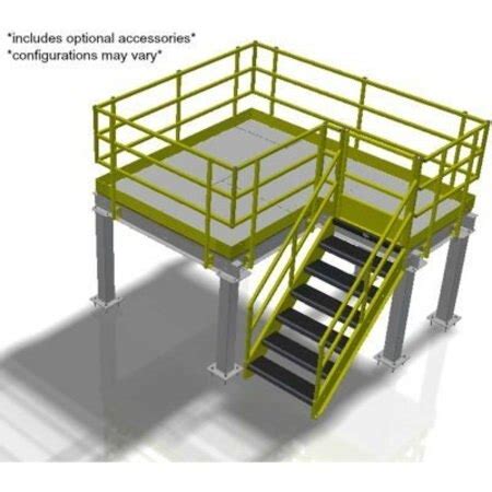 Bluff Mfg Bluff Value Engineered Mezzanine, 50'W x 50'D x 8'H MEZ-50508 ...