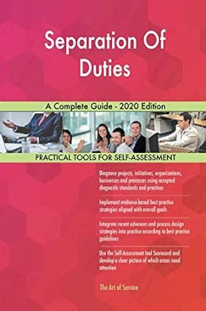 Buy Separation Of Duties A Complete Guide - 2020 Edition Book Online at ...