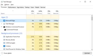 3.3.12 Lab Windows Task Manager 的图像结果