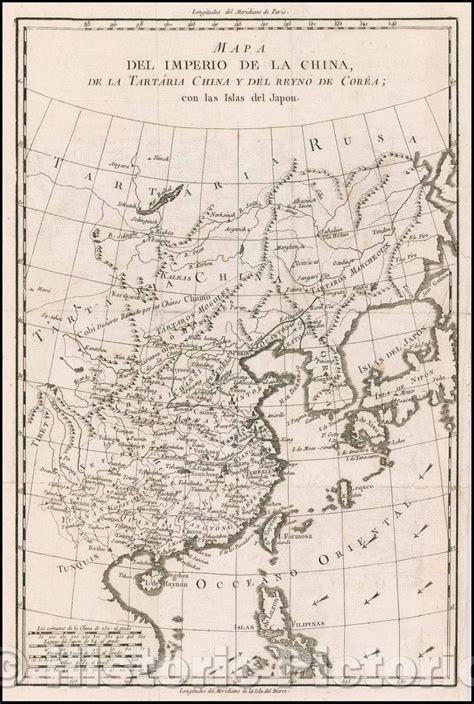 Historic Pictoric Historic Map - Mapa Del Imperio de la China, de la ...