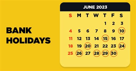 Bank Holidays In June 2023: Banks Will Be Closed For 12 Days Across ...