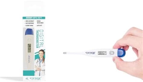 STERGIC Digital Thermometer With Quick Measurement of Oral & Underarm ...