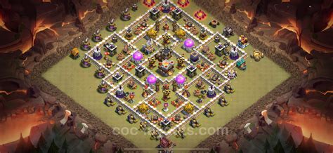 Best Anti 2 Stars War Base TH11 with Link, Anti Everything - Town Hall ...