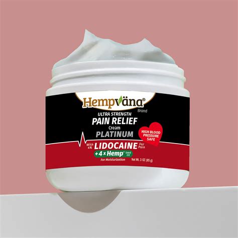 Platinum 4% Lidocaine Pain Relief Cream – Hempvana