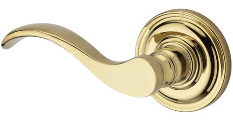 Baldwin PSCURLTRR003 Curve Passage Leverset with Traditional Round Rose ...