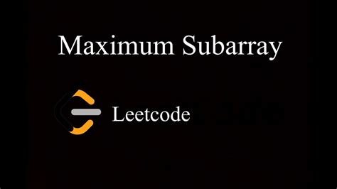 Maximum Subarray Problem LeetCode C 的图像结果