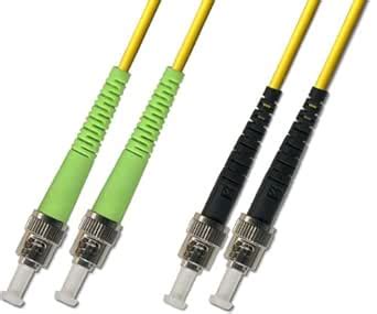 3M Singlemode Duplex Fiber Optic Cable (9/125) - ST/APC to ST/UPC ...