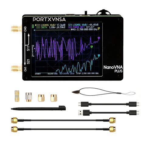 Portxvnsa nanovna plus 50khz-2.7ghz vector network analyzer 80db ...