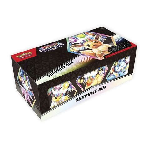 Prismatic Evolutions Surprise Box - Includes 4 Booster Packs + 1 Promo ...
