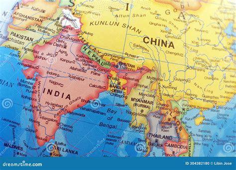 Map Of China Nepal And India