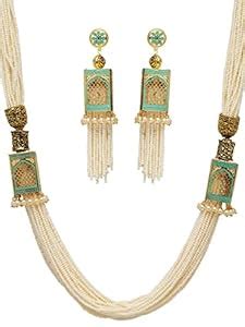 Buy PANASH Stylish Trendy Alloy Gold Plated Wedding Jewelry Set for ...