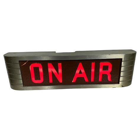 Streamline Aluminum Light Up "ON AIR" Radio Recording Sign by RCA at ...