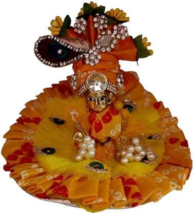 Mere Krishna (2NO-4INCH) Designer Laddu Gopal ji/Krishna ji Dress in ...