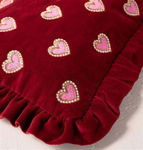 Love Hearts Frill Pouch – Elizabeth Scarlett