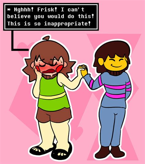 Handholding?! - Frisk x Chara by LordDanku on DeviantArt