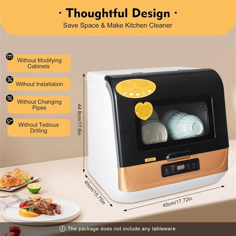 TFCFL Portable Countertop Dishwasher, Compact Dishwasher India | Ubuy