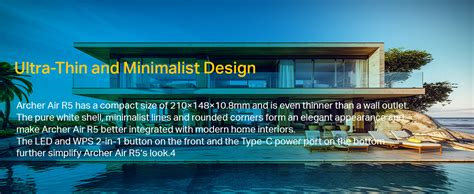 TP-Link AX3000 Wall-Mounted Wi-Fi 6 Router Archer Air R5 | Ultra-Thin ...