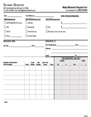 Fillable Online Non-Commercial - Metal Move Request Form 140630 - DDSC ...