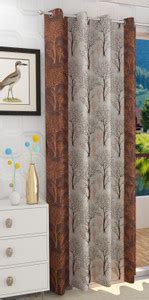 Flipkart SmartBuy 210 cm (7 ft) Door Polyester Semi Transparent Curtain ...