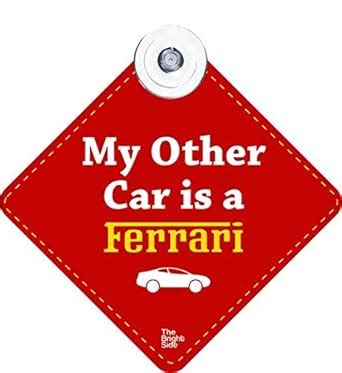 Autotrends Safety Car Window Sign (Bumper Sticker) My Other Car is a ...