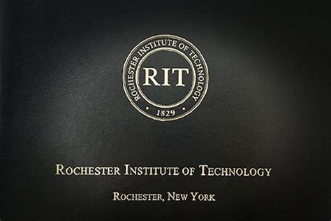 picture of the RIT diploma