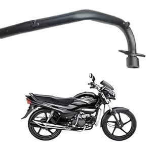 GadiBike Bend Pipe Free Flow Black Silencer Bend Pipe Compatible with ...