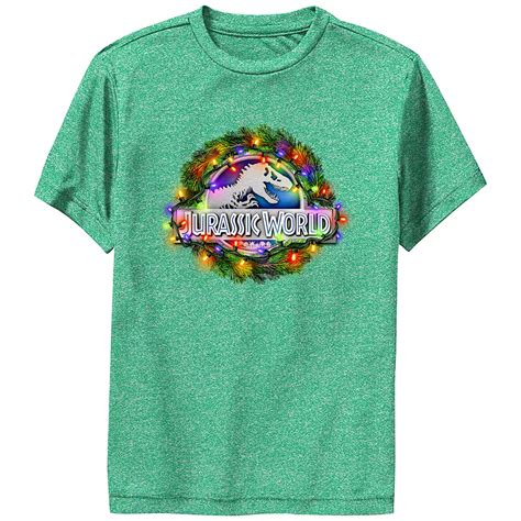 Boys 6-20 Jurassic World Christmas Wreath Performance Graphic Tee