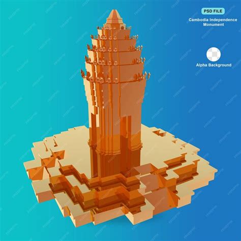 Cambodia independence monument | Premium PSD