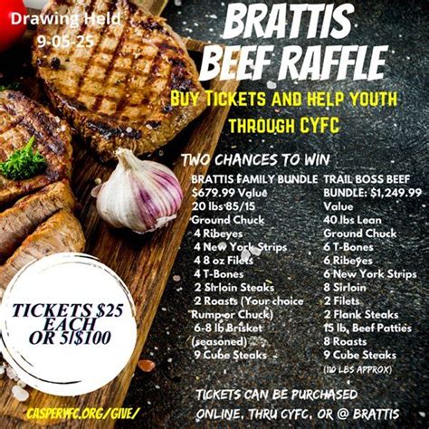 Annual Brattis Meat Raffle, 353 W A St, Casper, WY, United States ...