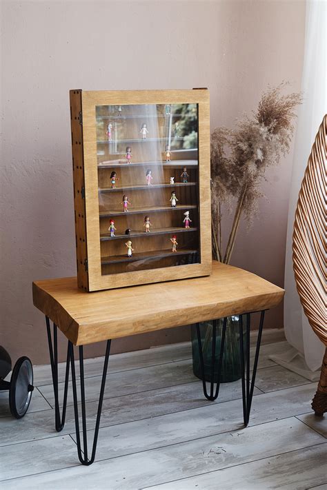 Display Case for Collectibles, Display Case for Figures, Wood Display ...