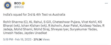 No vice-captain tag next to KL Rahul name on BCCI tweet for last 2 ...