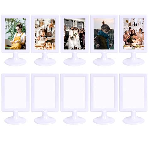 Buy HOTOOLME Double Sided Standing Picture Frames, 4x6 Inch 2 Sided ...